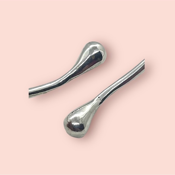 Retro Sterling Silver Bypass Bangle Bracelet + Gift Box - Picture 8 of 10